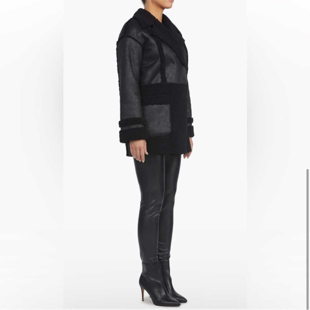 Badgley Mischka Black Leather Jacket - Picture 5 of 5